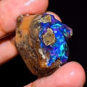 Welo Fire Ethiopian Opal Rough Gemstone: Natural Jewelry Making Stone, 40 Ct