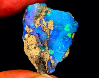 Naturlig etiopisk opal, grov, 27,70 ct, ädelsten för smyckestillverkning