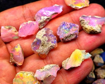 Ethiopisch roze opaal ruw lot, sieraden maken...