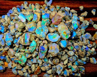 Natural Ethiopian Opal Rough: Multi-Fire Healing Stone Lot (1-5kg)