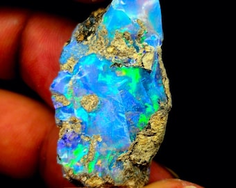 AAA Naturlig Etiopisk Opal Grov, 37 Ct, Ädelsten för Smyckestillverkning