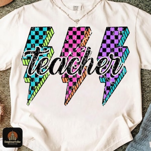 Retro Lehrer Png: Blitz Back To School Design (Digitaler Download)