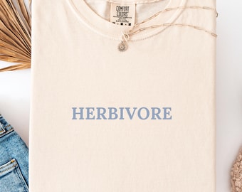Herbivore Shirt Minimalist Vegan Tee Plant Based Lifestyle Gift