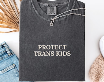 Protect Trans Kids Shirt - LGBTQ Rights Tee - Equality Protest Graphic T-Shirt