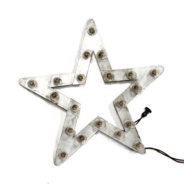 Vintage Noma Metal Illuminated Star