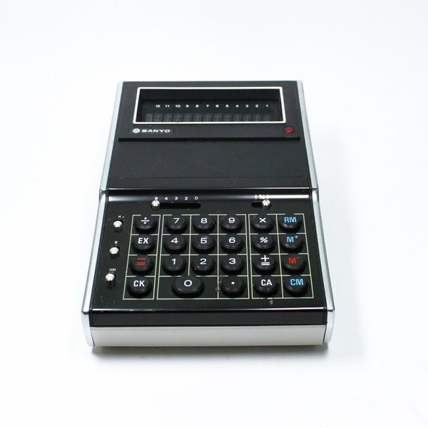 Vintage 1970s Sanyo Digital Calculator