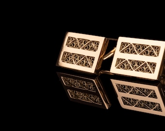 Filigree cufflinks