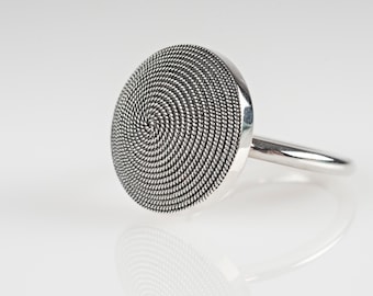 Mediterranean Collection, Ring. Elaborated in a handmade way. Silver 925. Exclusive design. Luis Méndez Artisans.