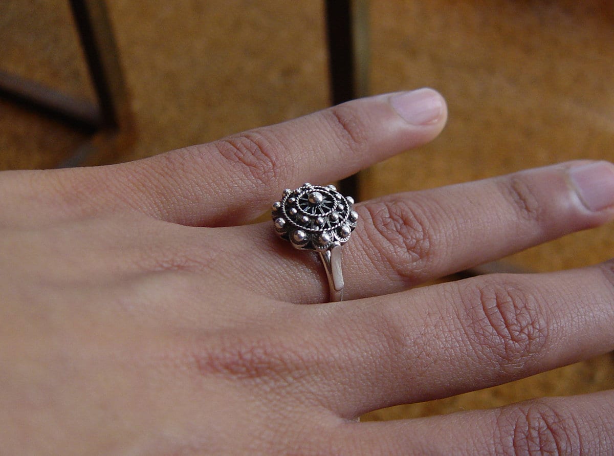 【AG X JOSILVER】Custom Button Sliver Ring Authentic Charro Button Ring. Handmade Jewelry in 925