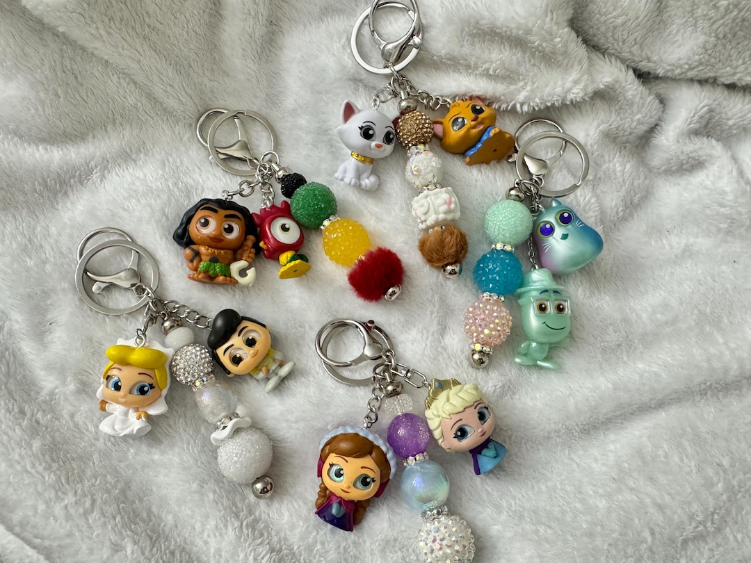 Adorable Double Mini Character Keychain - Etsy