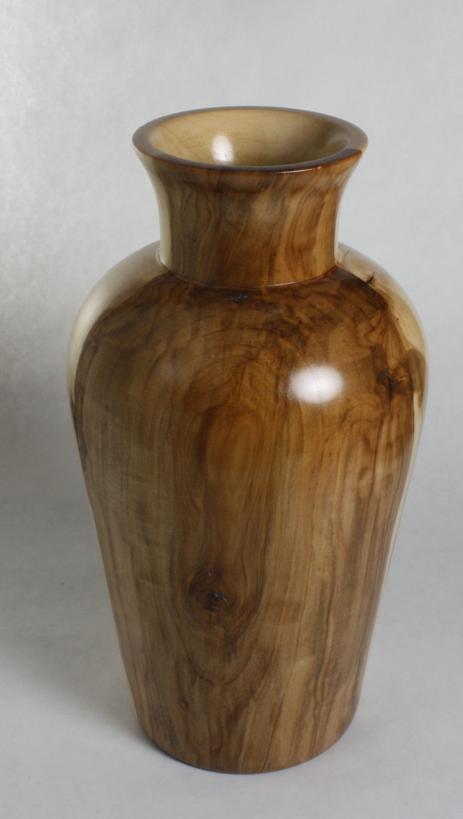 Two Tone Vase Made of Crab Apple Wood Etsy