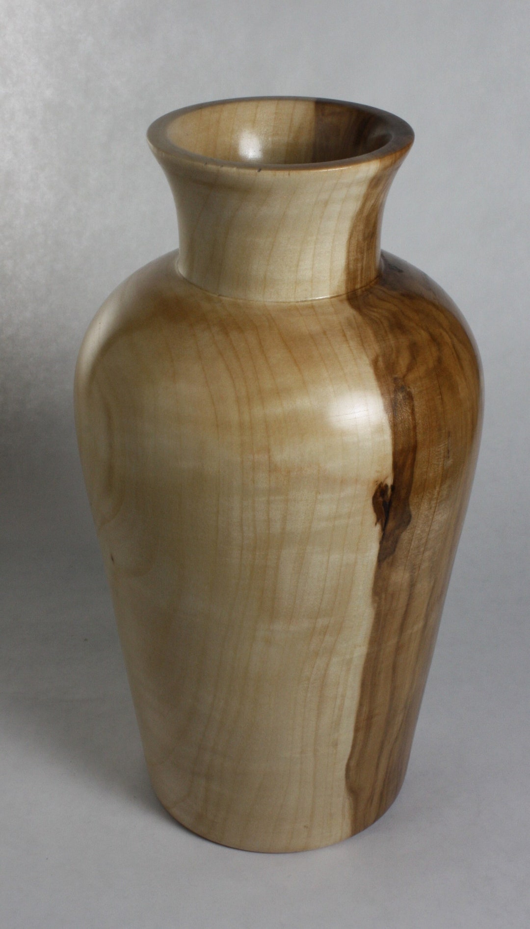 Two Tone Vase Made of Crab Apple Wood Etsy