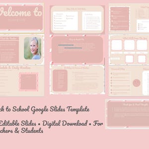 Editable Google Slides for Teachers | Back to School Classroom Presentation | Digital Download
