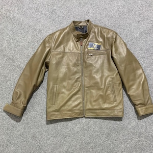 Vintage 1970s East West Musical Instruments Leather Motorcycle Jacket