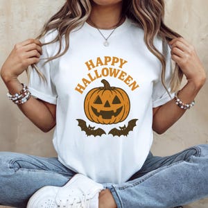 Happy Halloween Shirt, Halloween T-shirt,Halloween Party, Funny Halloween,Halloween Skeleton,Halloween Family shirts,Halloween Party T-Shirt
