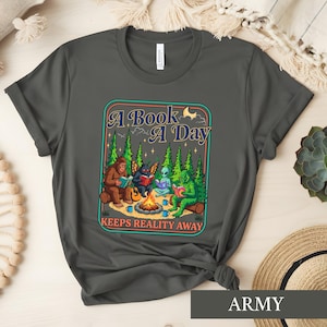 Cryptid Book Club Shirt, Mothman Reading Tee, Retro Book Lover Gift