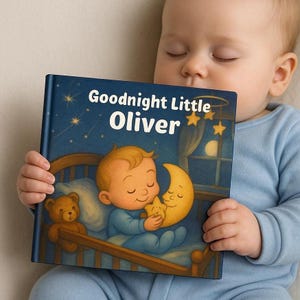 Personalisiertes Babybuch mit Name | Erstes Geburtstagsgeschenk | Kinder Bilderbuch | Baby-Dusche-Geschenk | Kundenspezifisches Geschenk für Baby