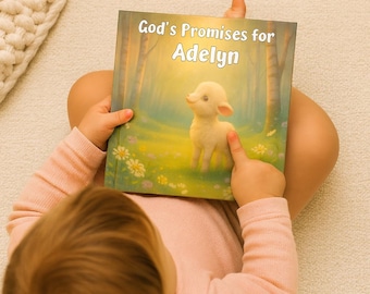 Baptism Gift | Personalized Bible Verse | God's Promises | Baptism Gift Boy, Girl | Custom Christening Book