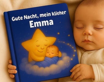 Personalisiertes Babybuch mit Namen | Geschenk zum 1. Geburtstag | Kinderbuch | Geschenk zur Babyparty | Individuelles Geschenk für Babys