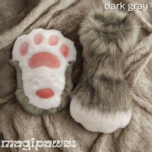 8 Colors! Fursuit Slipper Feetpaw Soft Paws White Partial Fursuit Gray Paws Fursuit White Fursuit Foot Furry Brown Paws Yellow Feetpaws Blue