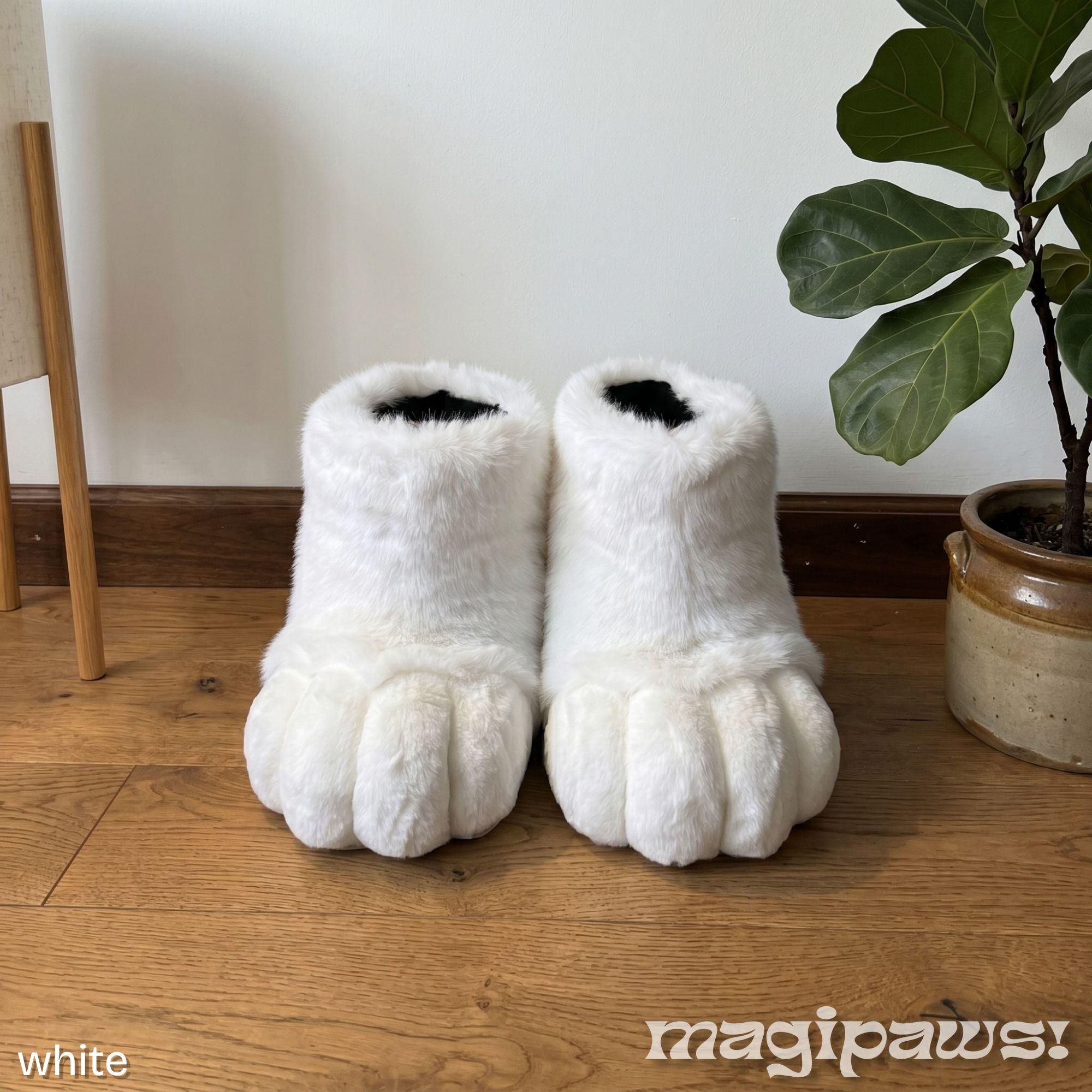 Brown Fursuit Feet Paws, Furry Paw Boots Outdoor, Therian Feetpaws