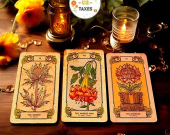 Terra: Botanical Tarot Deck / Plant Ally Deck / 78 Cards Hand