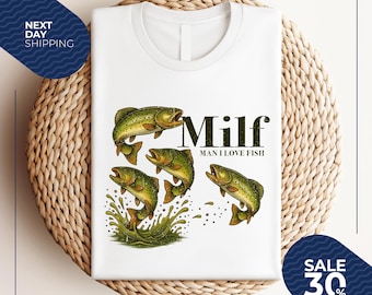 Man I Love FishT-Shirt | Meme Fish Shirt | Vintage Style Unisex T-Shirt | Offensive Unisex Tee | Inappropriate Funny Gag Gift | Gen Z Meme