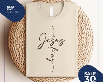 Jesus Is King | Minimalistic Christianity | Christianity Shirt | Trendy Christian Shirt | Boho Christian Shirt | Christianity Gift | Faith