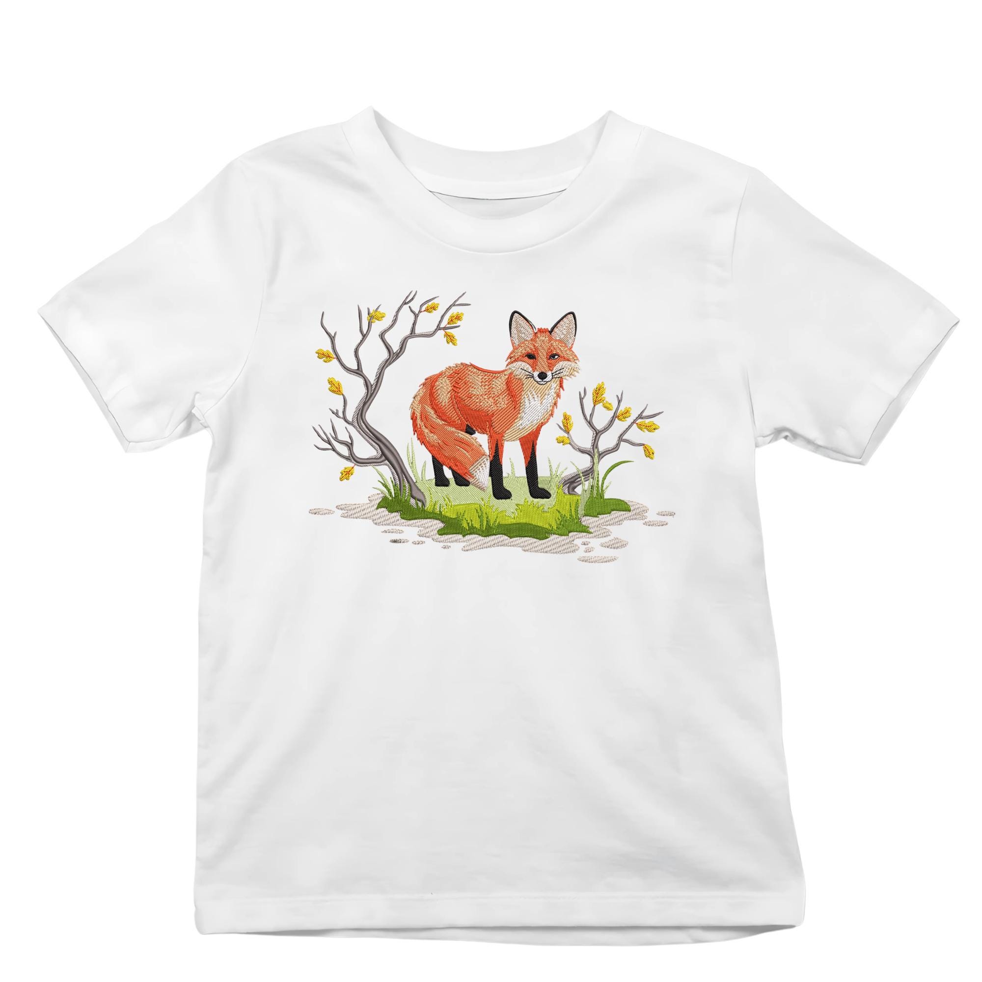 Fox Embroidery Design, Cute Fox Machine Embroidery, Wild Animal Machine ...