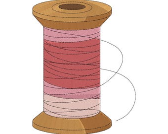 Crafting Thread Machine Embroidery Design, Sewing Lover Embroidery Pattern File, Instant Download