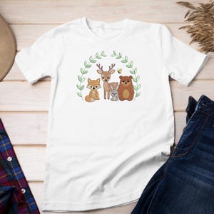 Woodland Animals Embroidery Design, Fox Deer Bunny Bear Embroidery ...