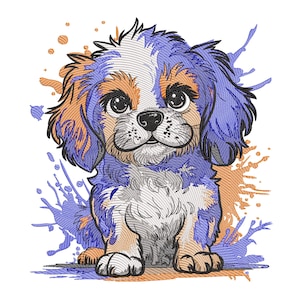 Cute Puppy Embroidery Design, Puppy Embroidery File, Baby Dog Embroidery File, Machine Embroidery Design, Cute Dog Embroidery, EMB, PES, Vp3