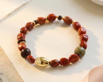 Beaded Bracelet, Colorful Bracelet, Stretch Bracelet, Trendy Bracelet, Everyday Jewelry, Stackable Bracelet, Natural Stone Bracelet