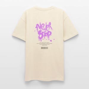 NEVER STOP Front and Backprint Oversized T-Shirt by UNSAIDclothing, tshirt, wide, thsirt with print, organic cotton, unisex, back print