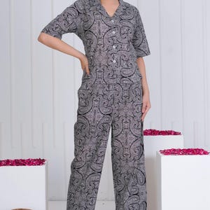 Women&#39;s Cotton Co-ord Set, Print Co-ord Set, Handmade Two Piece Outfit, Indian Ethnic Summer Wear, Boho Summer Fashion