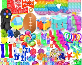160 Pack Kids Sensory Fidget Toys – Bulk Party Favors, Classroom Prizes, Goodie Bag Fillers