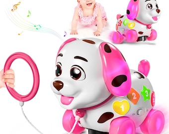 Musical Puppy Toy – Bilingual Baby Learning Toy with Lights, Crawling Toddler