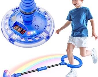 LED Ankle Skip Ball with Jump Counter, Flashing Light Toy