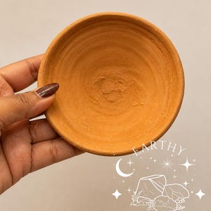 Grandi piattini in terracotta marrone indiana - Terracotta indiana terrosa