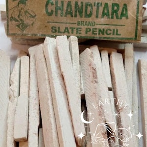 White/Mixed Slate Pencils (Top Indian Brands! inc. Chandtara, Metro Gold, Swastik, Sundeep Premium) - Edible Shale stone for Pica/ Geophagia
