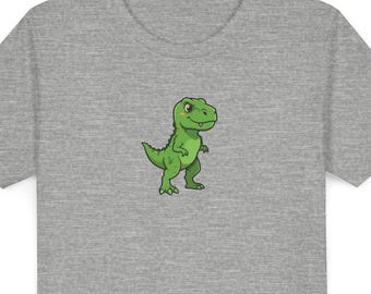 Cute Dinosaur Kids T Shirt, T Rex Animal Youth Graphic Tee, Dino School Outfit, Birthday Gift for Boys Girls