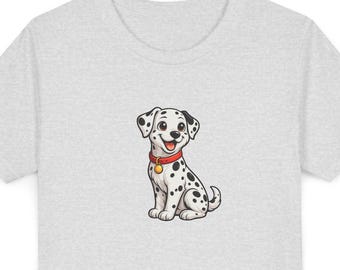 Dalmatian Kids T Shirt, Cute Spotted Dog Youth Graphic Tee, Puppy School Outfit, Birthday Gift for Boys Girls