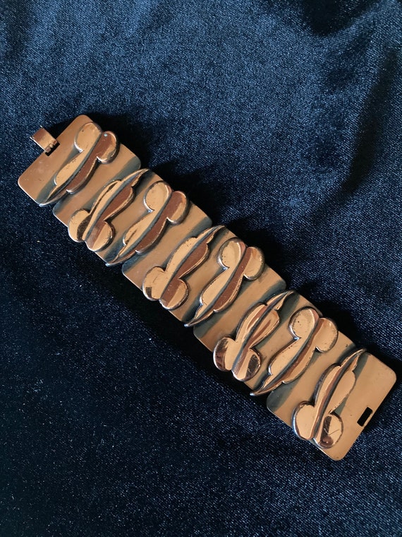 Renoir Madeira copper panels wide bracelet - signe