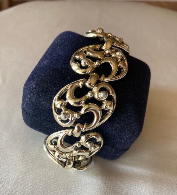 Vintage Selro Selini gold tone link bracelet