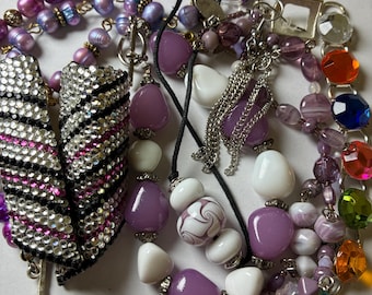 jewelry lot of 8 items including bracelets earrings and a necklace