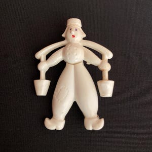 Vintage Dutch Boy brooch - articulated upper torso