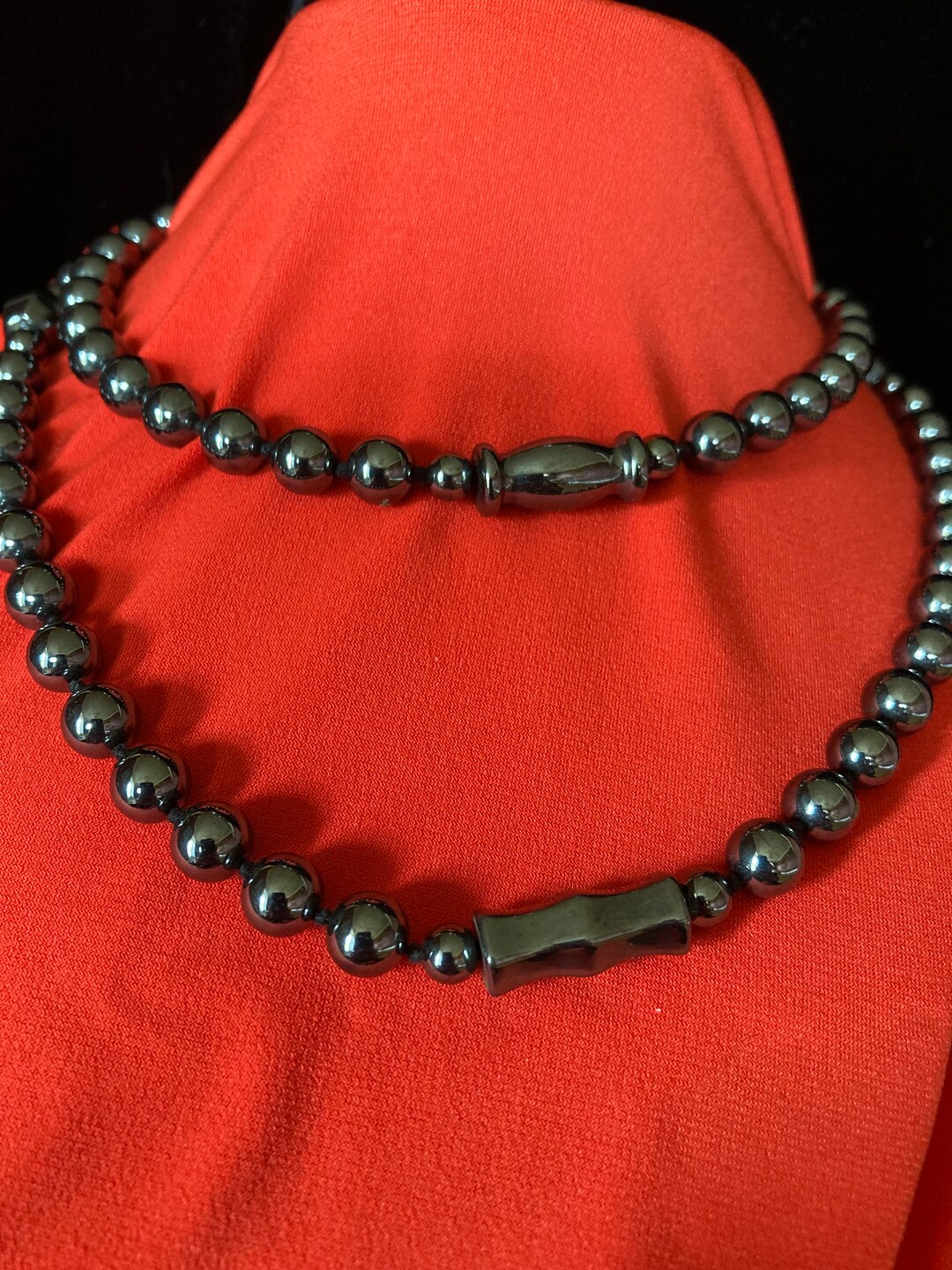 Hematite Knot Adjustable Necklace main image 0