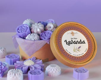 Lavender Wax Melts, natural soy wax, sweet vegan, scented candle for burner, essential oils, home fragrance