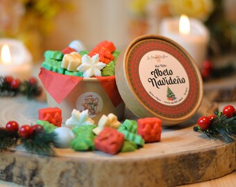 Christmas Fir Wax Melts, vegan natural soy wax, scented candle for oil burner, essential oils, home fragrance, autumn gift