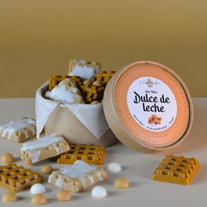 Dulce de Leche Wax Melts, natural soy wax, vegan sweet, scented candle for burner, essential oils, home fragrance
